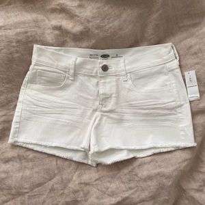 2/$15 Old Navy white denim cutoff shorts